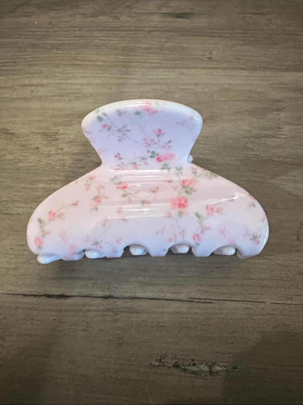 LoveShackFancy Pink Floral  Hair Claw Clip - Picture 3 of 4
